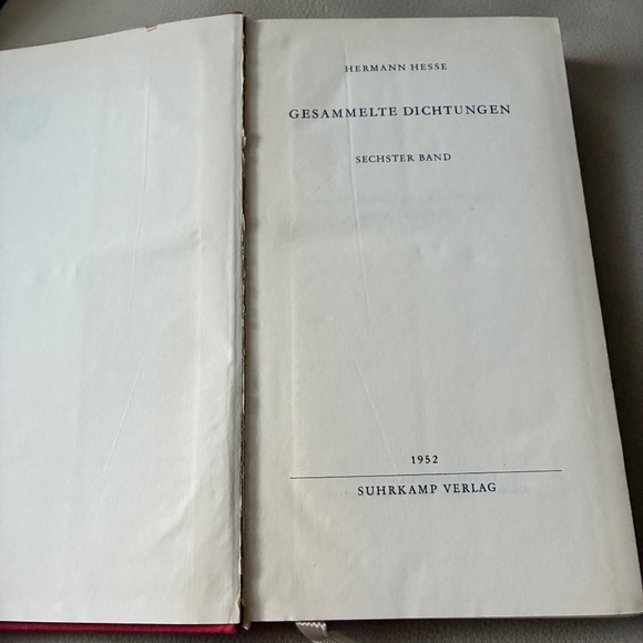 Band 6: Die Morgenlandfahrt -- Das Glasperlenspiel es fehlt Band hard cover - Picture 4 of 15